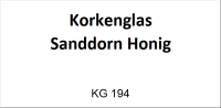 Korkenglas SD-Honig 100g
