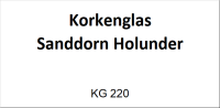 Korkenglas SD-Holunder 100g