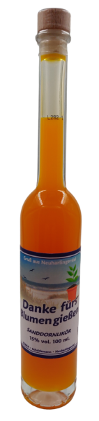 Flasche Platina 100 "Blumen gie&szlig;en"