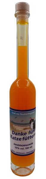 Flasche Platina 100 "Katze f&uuml;ttern"