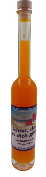 Flasche Platina 100 "dass es dich gibt"