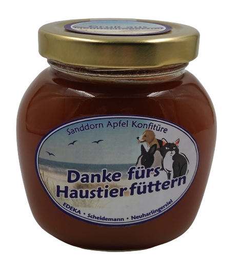 Sanddorn-Konfit&uuml;re Haustier 225g