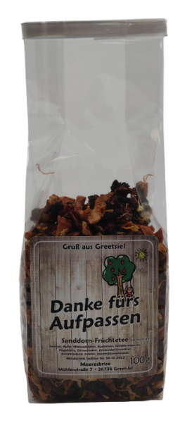 Sanddorn-Tee 100g Aufpassen