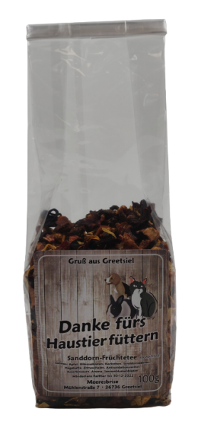 Sanddorn-Tee 100g Haustier