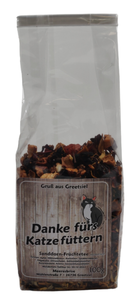 Sanddorn-Tee 100g Katze f&uuml;ttern