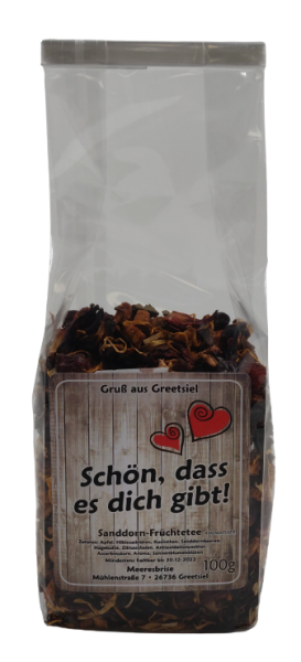 Sanddorn-Tee 100g dass es dich gibt