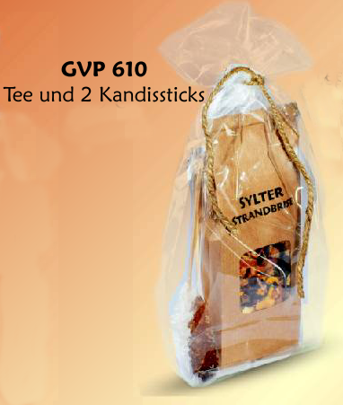 GVP Jute Fr&uuml;chtetee und 2 Kandissticks