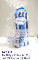 Geschenkverp. Tee, Kandis, Minibecher