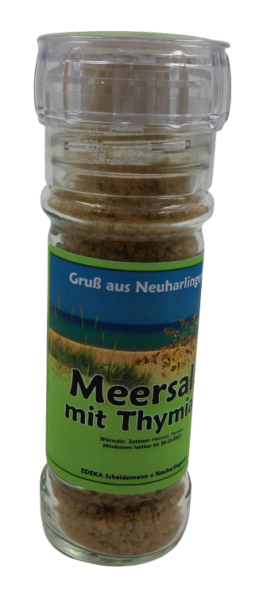 Gew&uuml;rzm&uuml;hle Meersalz mit Thymian 100g
