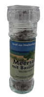 Gew&uuml;rzm&uuml;hle Meersalz mit Basilikum 100g