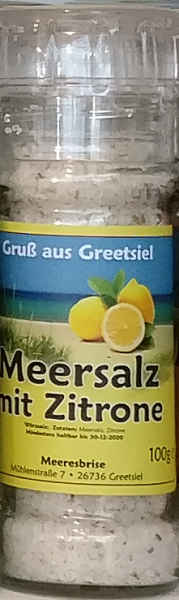 Gew&uuml;rzm&uuml;hle Meersalz mit Zitrone 100g