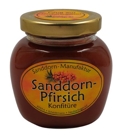Sanddorn Pfirsich Konfit&uuml;re 225g