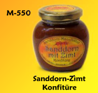 Sanddorn-Zimt-Konfit&uuml;re 225g