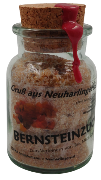 Korkenglas Bernsteinzucker 125g