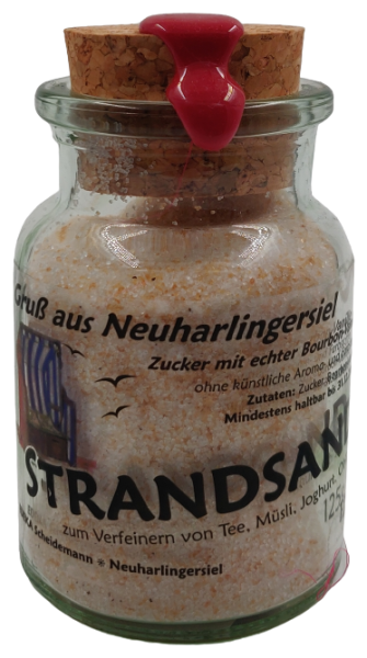 Korkenglas Strandsand 125g