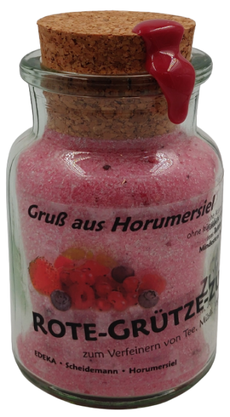 Korkenglas Rote-Gr&uuml;tze-Zucker 125g