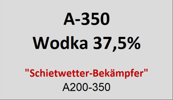 Flasche Apotheker 350ml Wodka