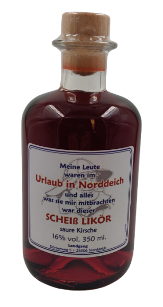 Flasche Apotheker 350ml saure Kirsche 16%