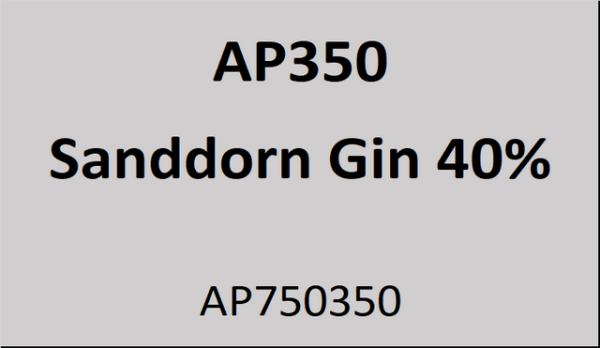 Flasche Apotheker 350ml Sanddorn Gin