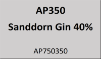 Flasche Apotheker 350ml Sanddorn Gin