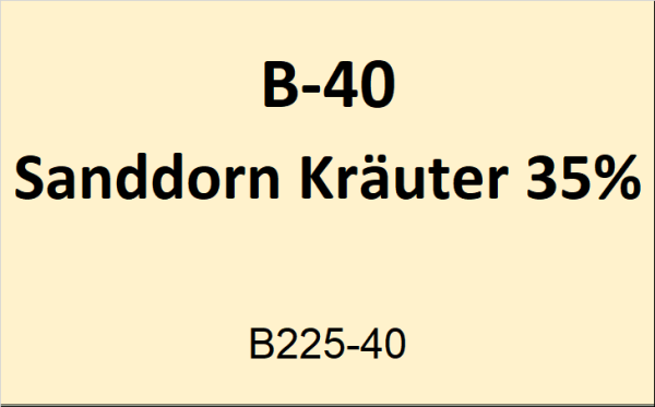 Flasche Bounty 40ml Sanddorn Kr&auml;uter 35%