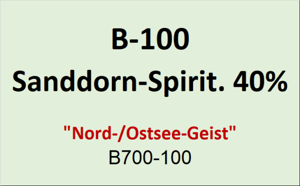 Flasche Bounty 100ml Sanddorn-Spirit.