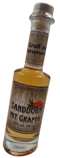Flasche Bounty 200ml Sanddorn Grappa