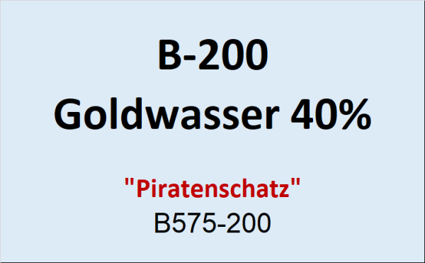 Flasche Bounty 200ml Goldwasser 40%