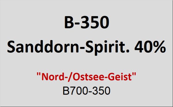 Flasche Bounty 350ml Sanddorn-Spirit.