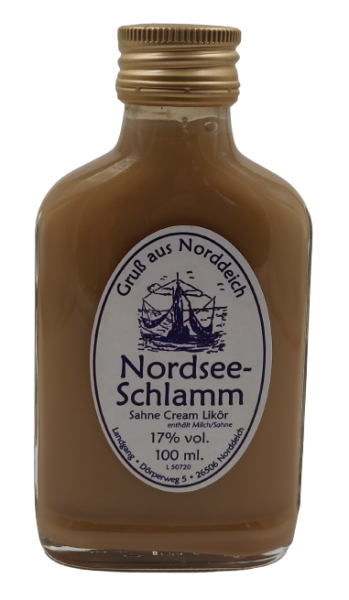Flasche Flachmann 100ml Sahnelik&ouml;r 17%