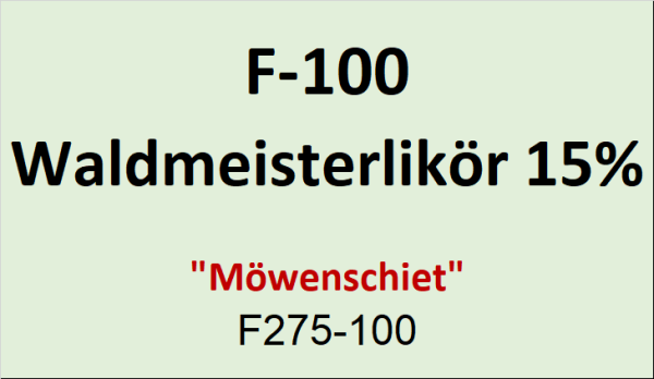 Flasche Flachmann 100ml Waldmeisterlik&ouml;r 15%
