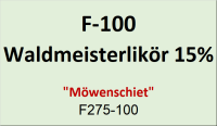 Flasche Flachmann 100ml Waldmeisterlik&ouml;r 15%