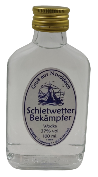 Flasche Flachmann 100ml Wodka 37%