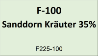 Flasche Flachmann 100ml Sanddorn Kr&auml;uter