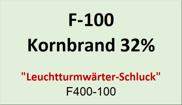 Flasche Flachmann 100ml Kornbrand