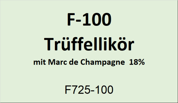 Flasche Flachmann 100ml Tr&uuml;ffel