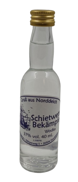 Flasche Kropfhals 40ml Wodka