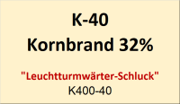Flasche Kropfhals 40ml Kornbrand