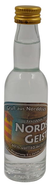 Flasche Kropfhals 40ml Sanddorn Spirituose