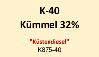 Flasche Kropfhals 40ml Kümmel