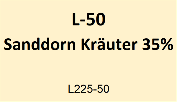 Flasche Leuchtt. 50ml Sanddorn Kr&auml;uter