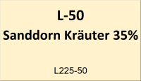 Flasche Leuchtt. 50ml Sanddorn Kr&auml;uter