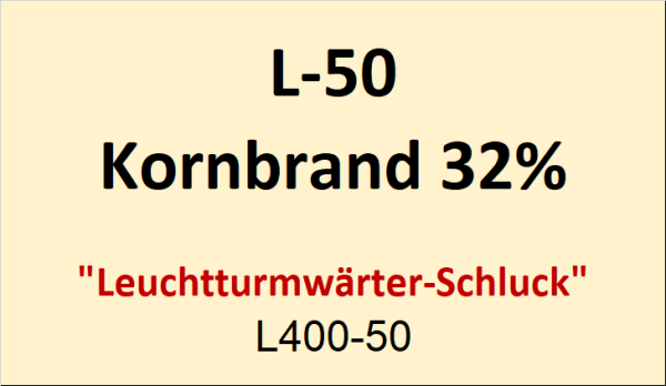 Flasche Leuchtt. 50ml Korbrand 32%