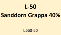 Flasche Leuchtt. 50ml Sanddorn-Grappa