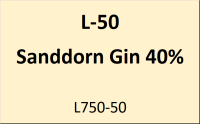 Flasche Leuchtt. 50ml Sanddorn Gin