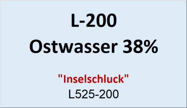 Flasche Leuchtt. 200ml Obstwasser