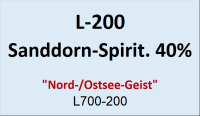 Flasche Leuchtt. 200ml Sanddorn-Spirit.