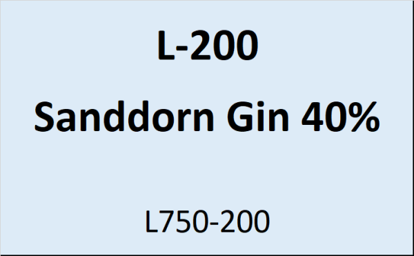 Flasche Leuchtt. 200ml Sanddorn Gin