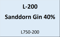 Flasche Leuchtt. 200ml Sanddorn Gin