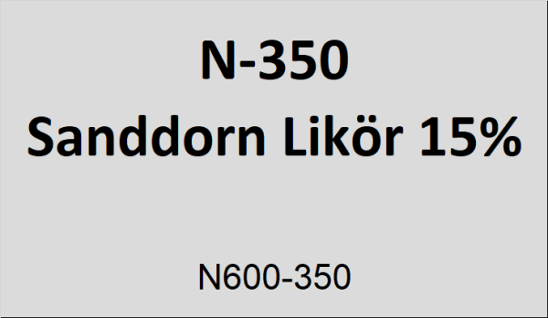 Flasche Napoleon 350ml Sanddornlik&ouml;r